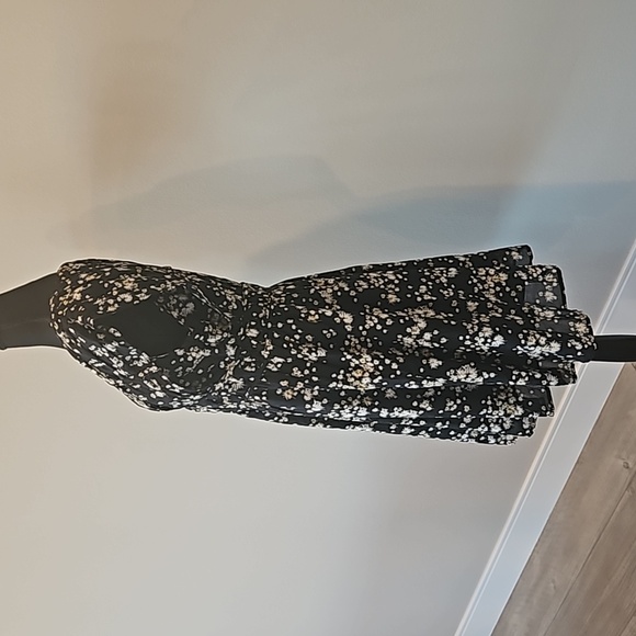 NWT Scotch & Soda | V-neck Sleeveless Mini Dress Black Dandelion | Women Large - Picture 8 of 11